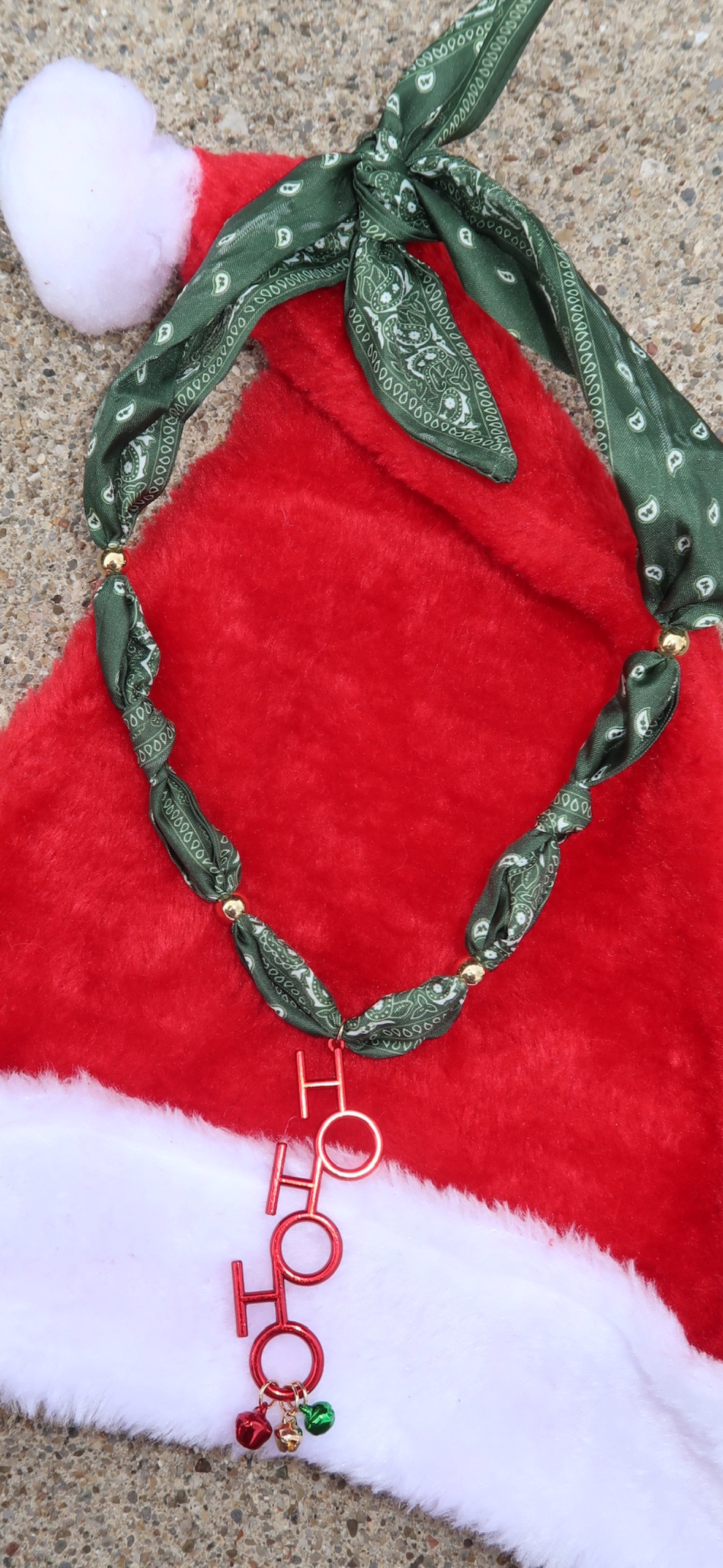 ho ho ho scarf necklace