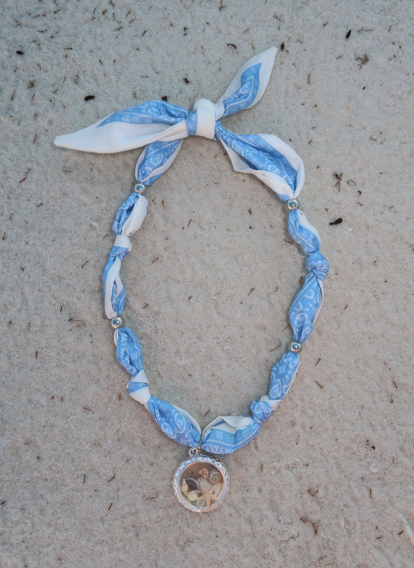 beachy scarf necklace