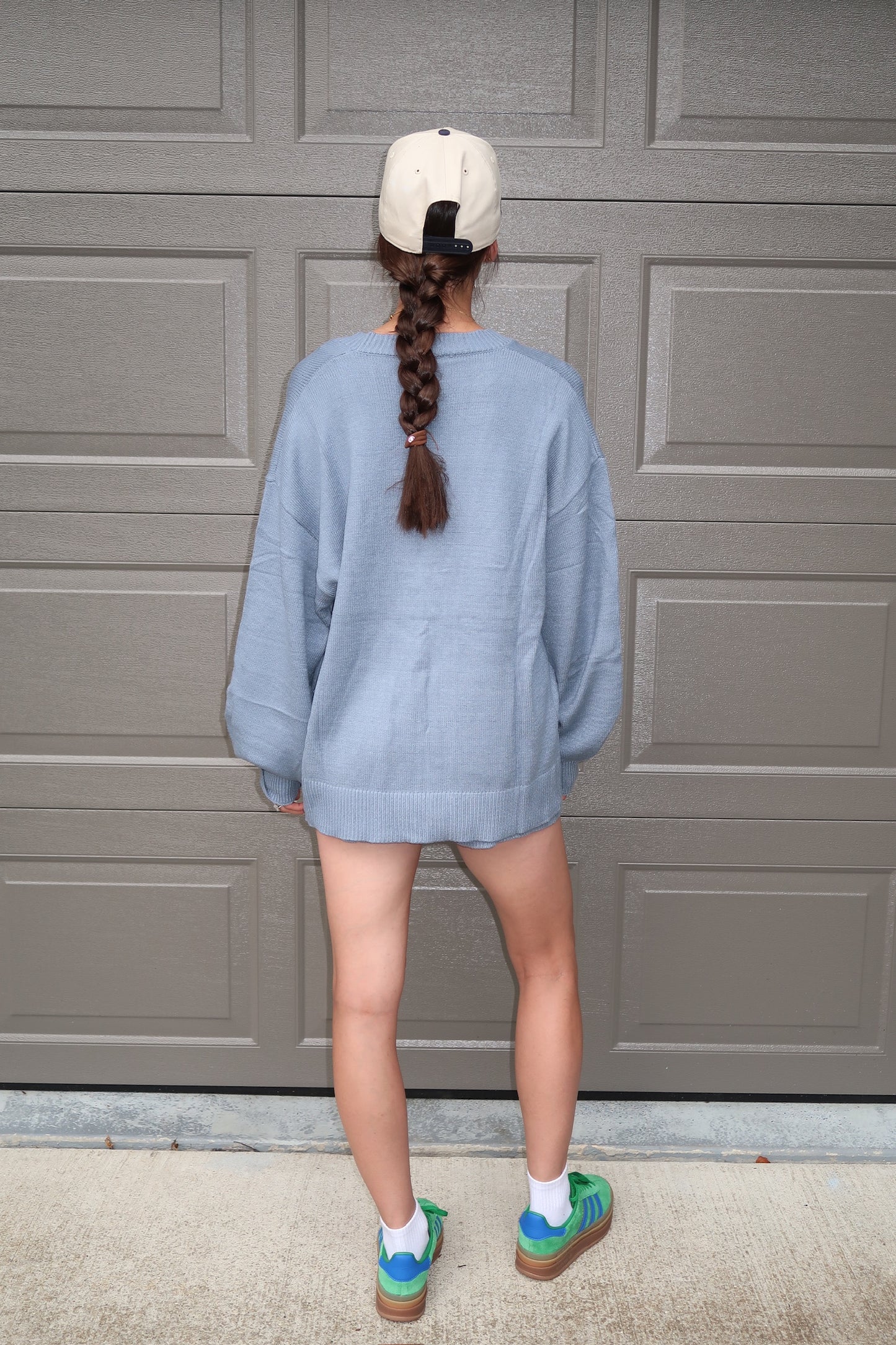 blue ras sweater set