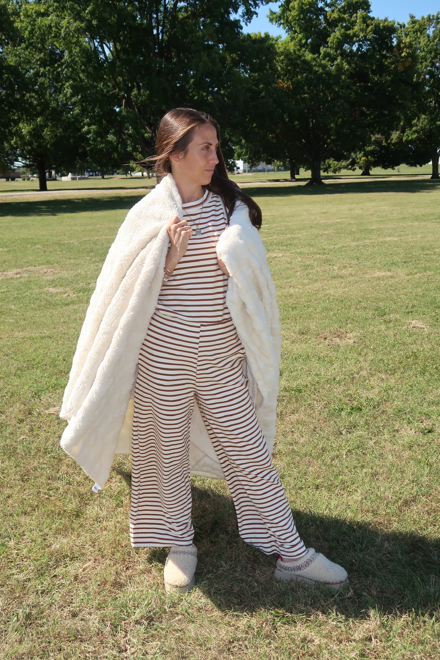 maple striped pants