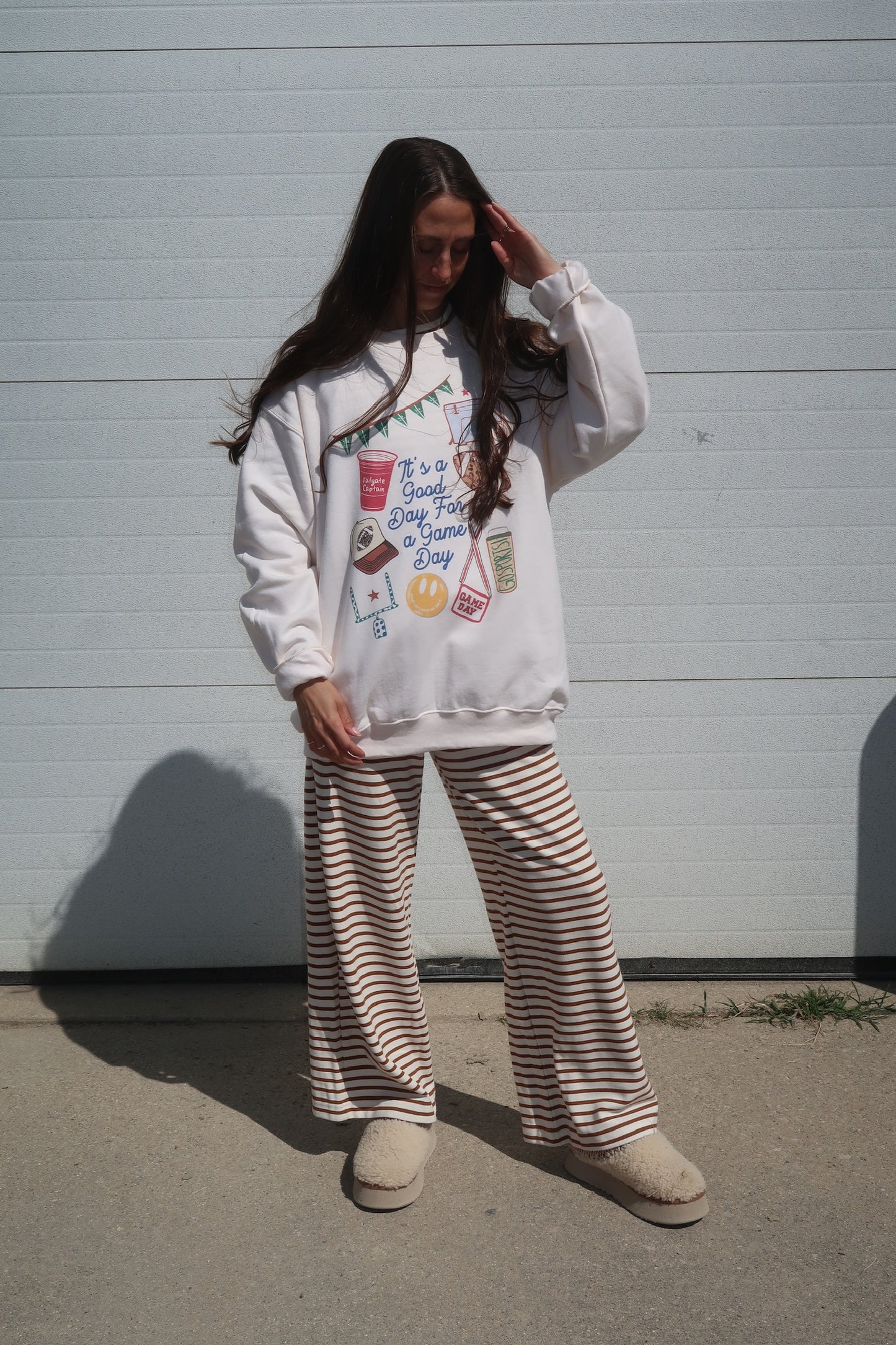 maple striped pants