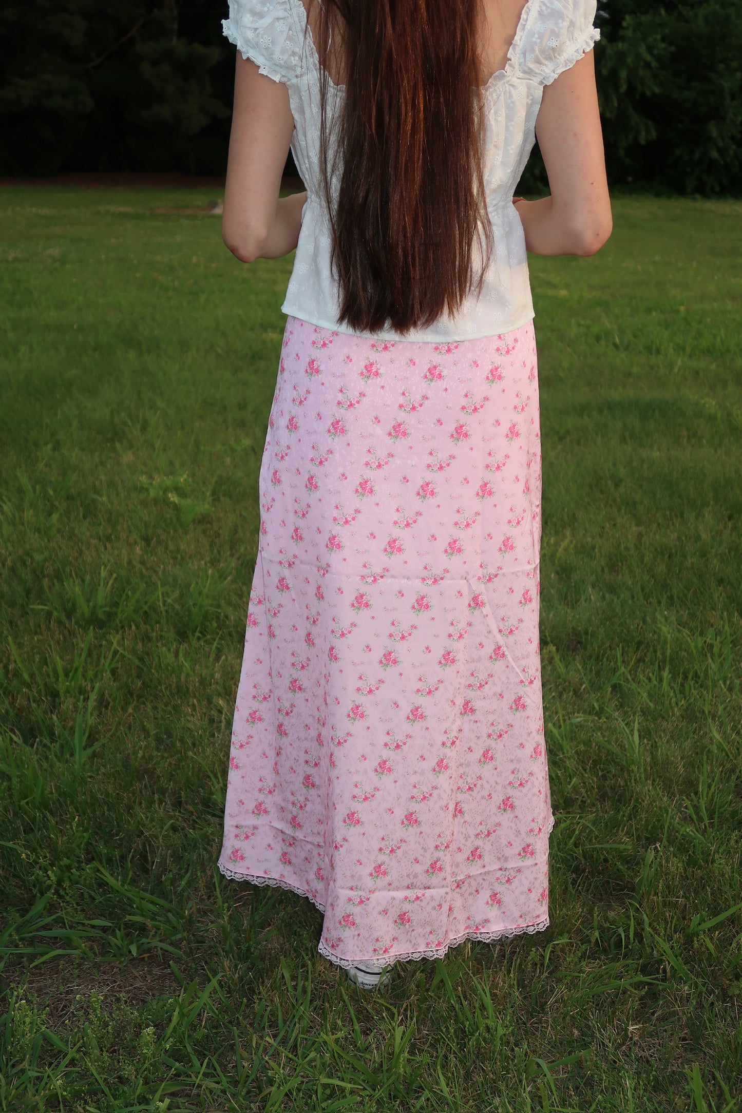 sweet blossom midi skirt