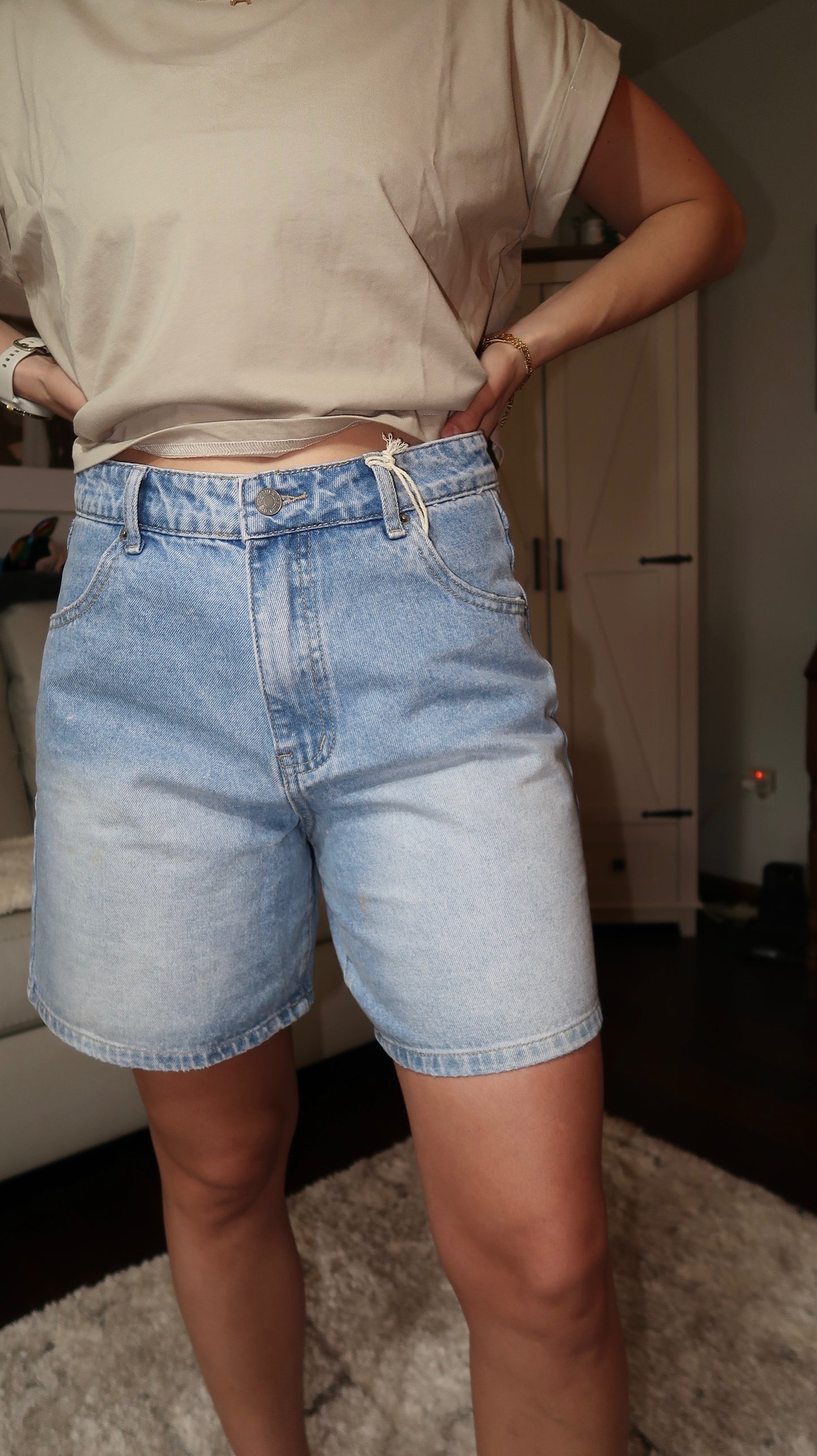 cool girl denim shorts