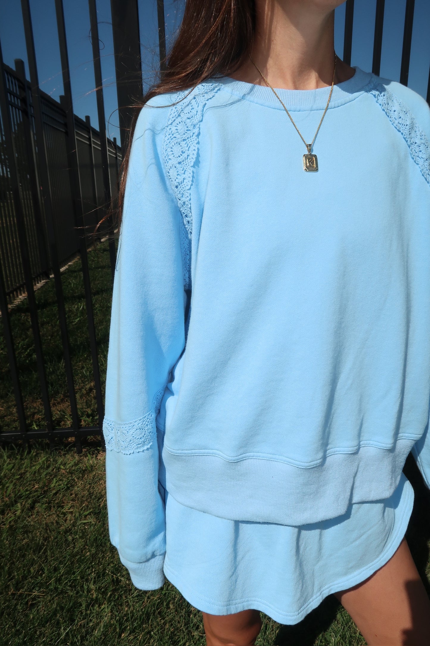sky light sweatshirt