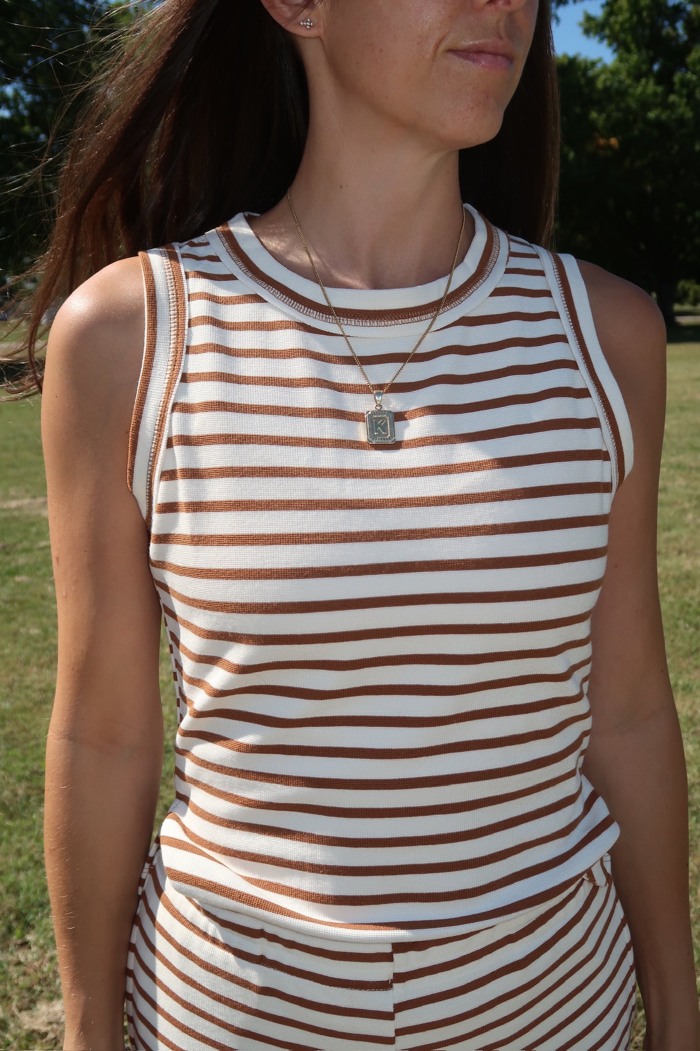 maple striped tank