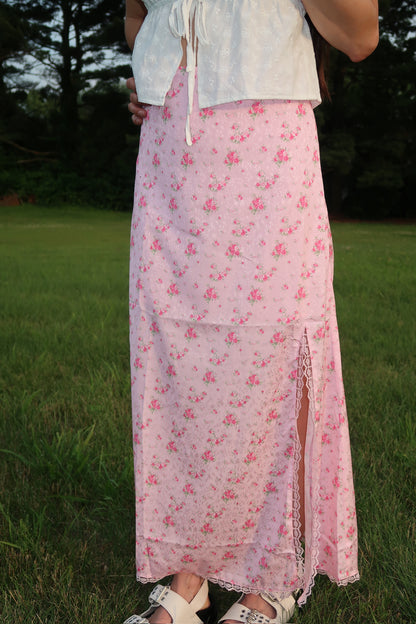 sweet blossom midi skirt