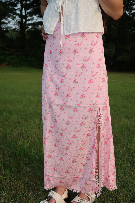 sweet blossom midi skirt