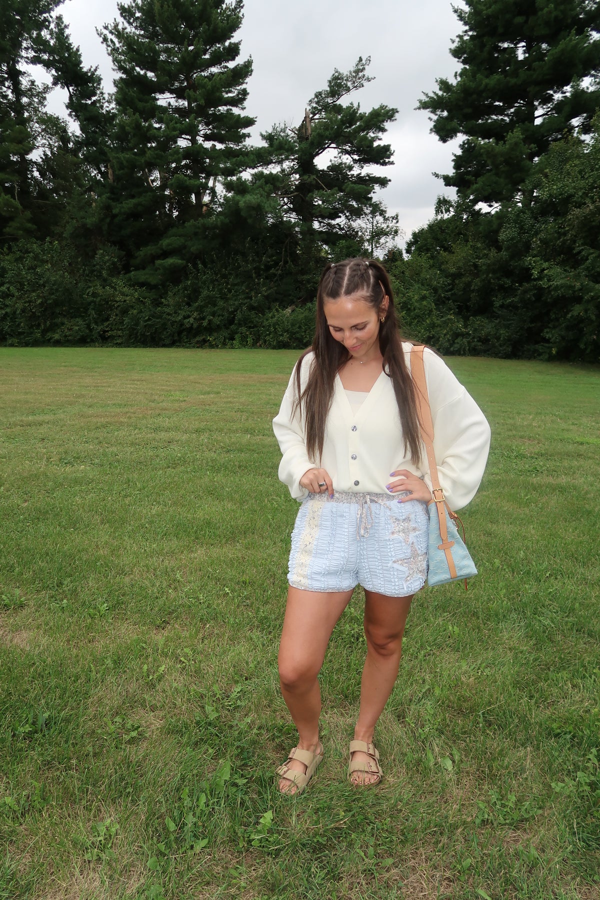 bluebell patchwork shorts