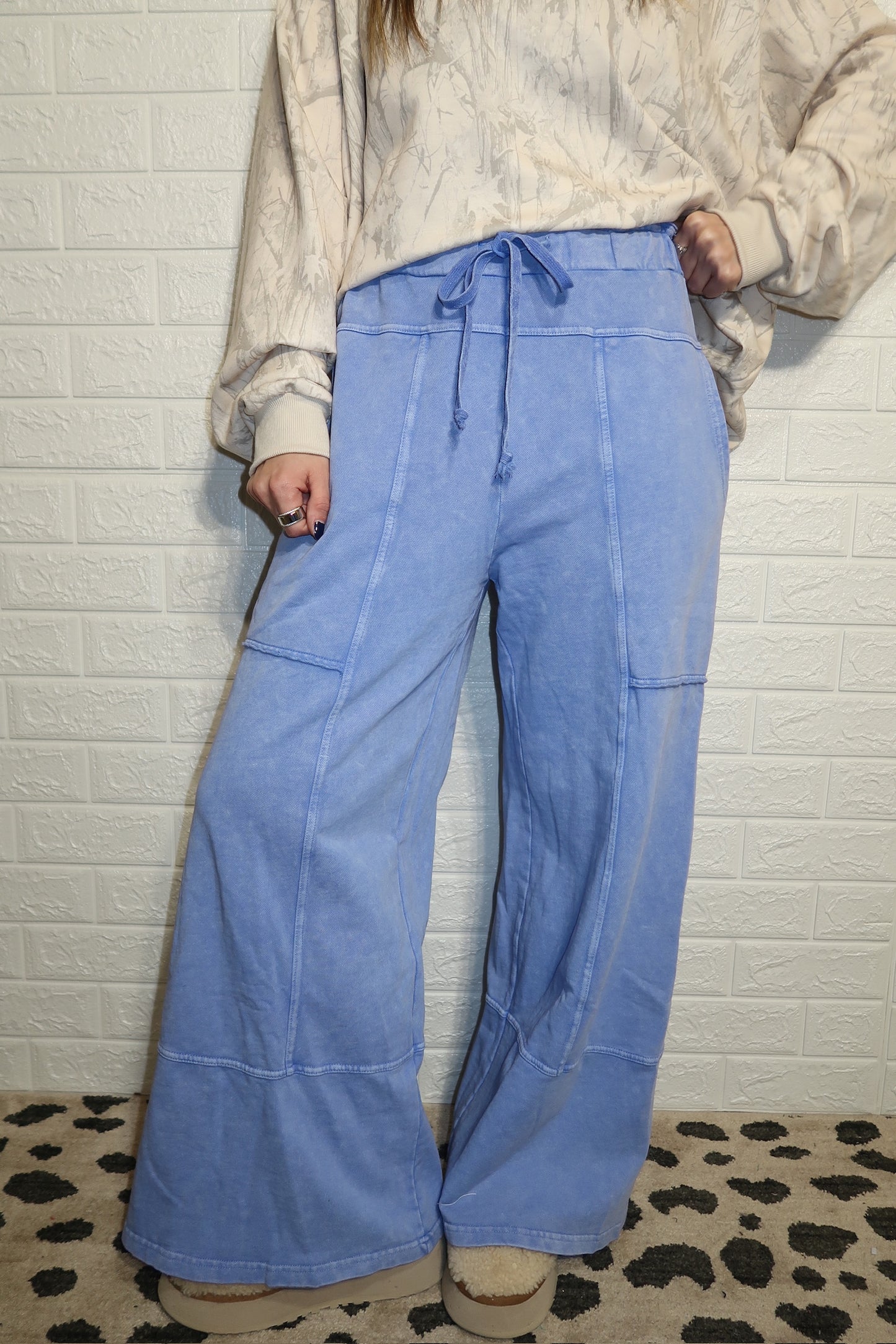 cobalt comfort pants