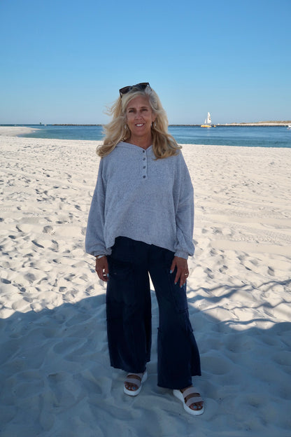 hooded comfort sweater