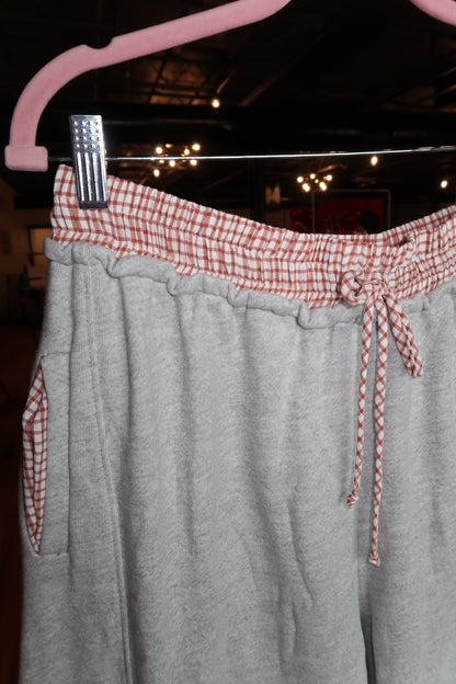 crimson detailed sweats