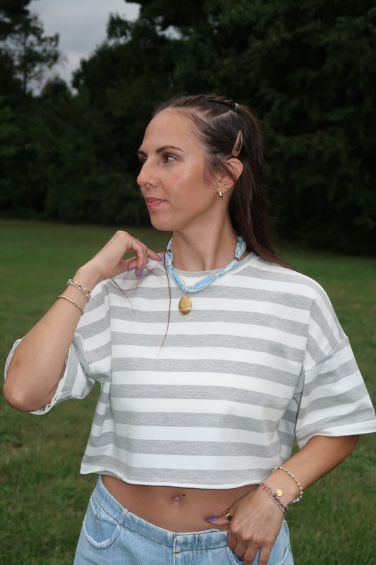 classic stripe crop