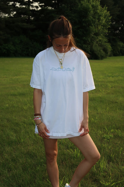 tennis icon graphic tee