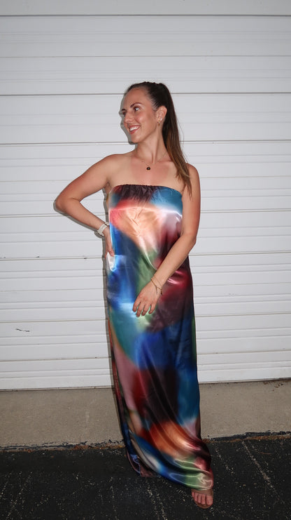 hazy maxi dress