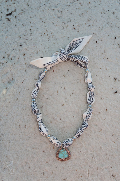 ocean scarf necklace
