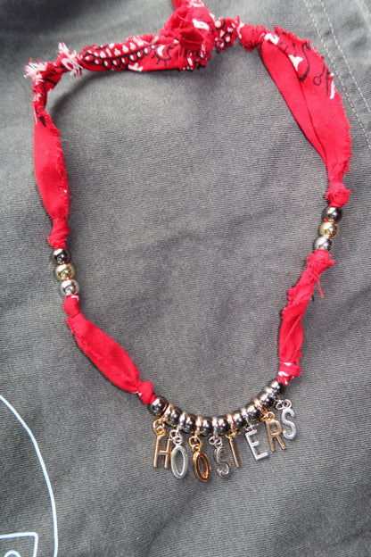 hoosiers scarf necklace