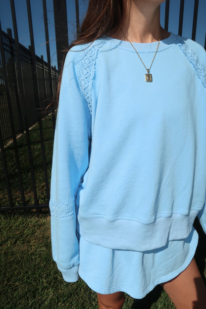sky light sweatshirt