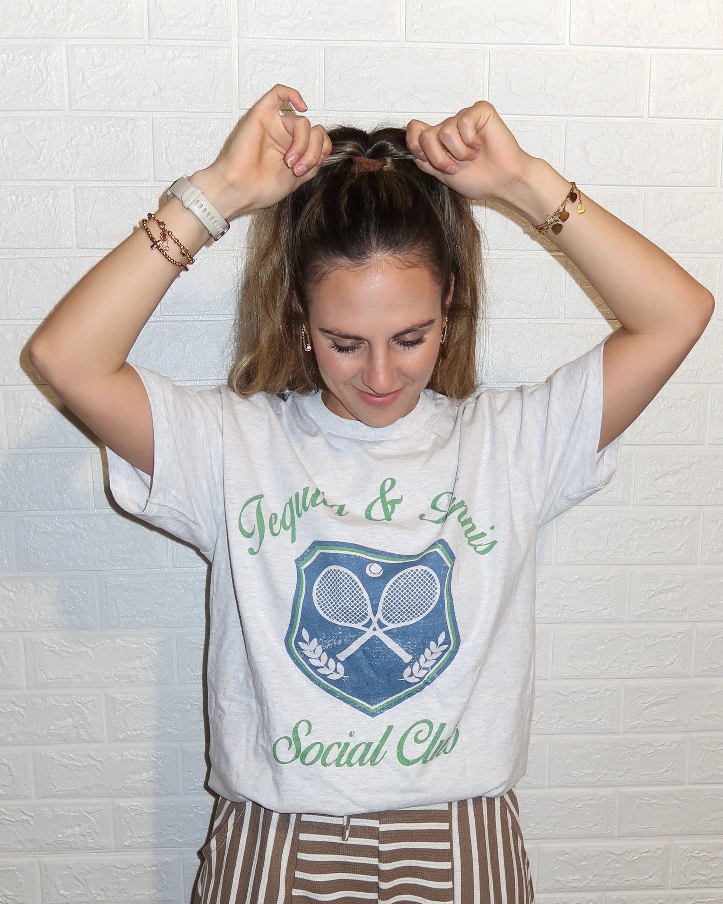 tequila & tennis graphic tee