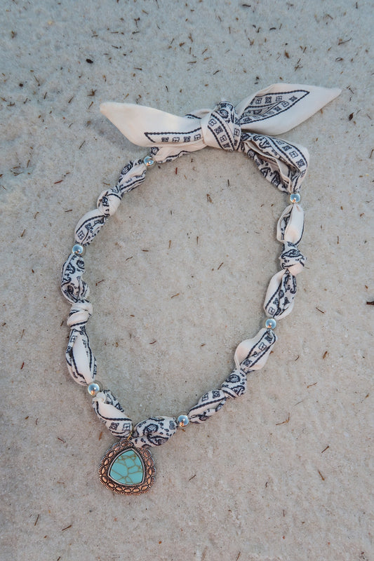 ocean scarf necklace