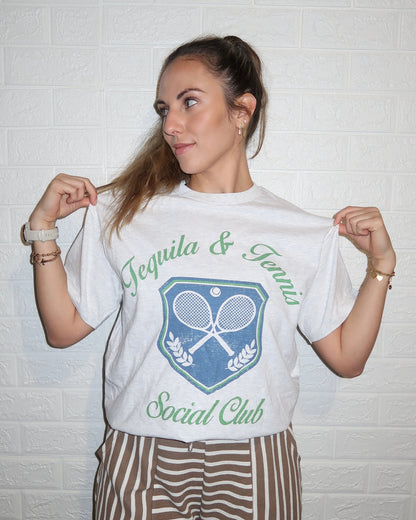 tequila & tennis graphic tee